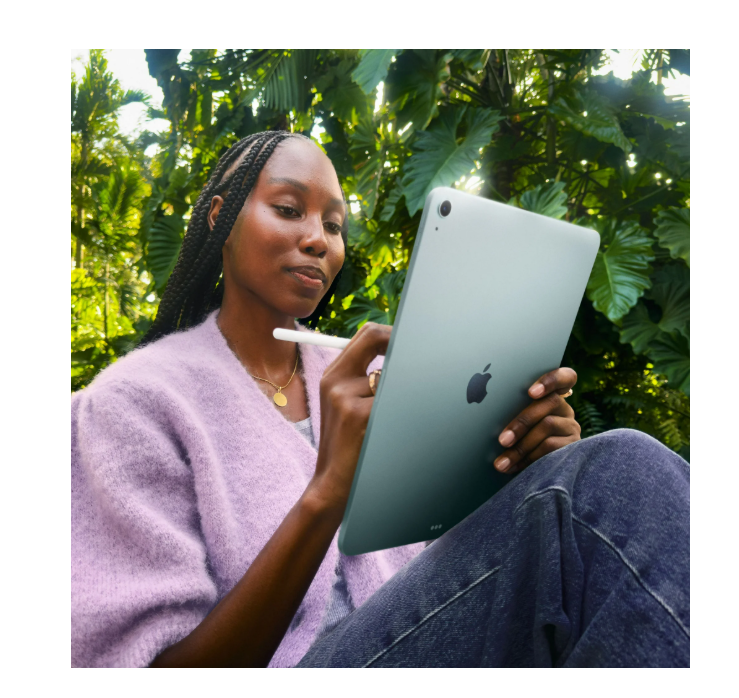 iPad Air 13" (2024) 7th Gen Wi-Fi + Cellular 256GB Space Gray A3269 A Grade 100% Battery Health (Refurbished)