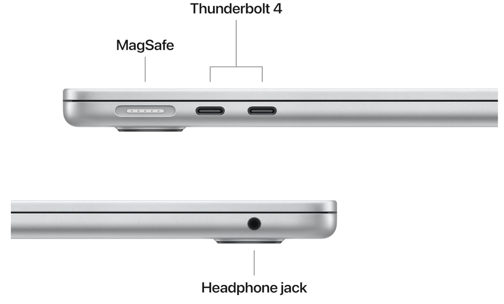 Apple MacBook Air 13.6" A3240 (2025) M4 Chip / 16GB Unified Memory / 512GB SSD / Silver – Excellent Grade minor scratch (Refurbished)