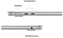 Apple MacBook Air 13.6" A3240 (2025) M4 Chip / 16GB Unified Memory / 512GB SSD / Silver – Excellent Grade minor scratch (Refurbished)