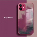 iPhone 12 Pro Artistic ShockProof Phone Case (Biguo) Bay Wine Red