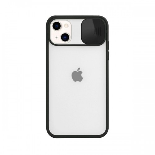 iPhone 6/7/8 Slide Camera Lens Protection Cover Phone Case ShockProof TPU (Case Mate) ) Black