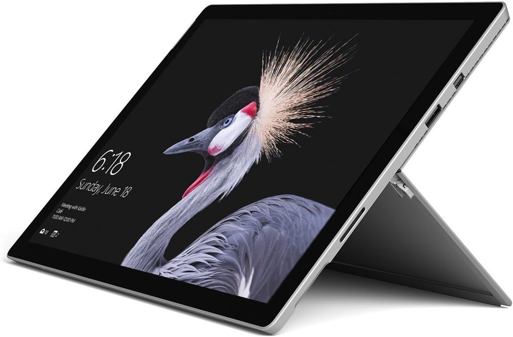 Microsoft Surface Pro (5th Gen) 1796 Laptop / Tablet - Intel i5-7300U@2.60GHz 4GB RAM 128GB SSD 12.3' Touch WIN10 Pro Silver - A Grade( Refurbished)