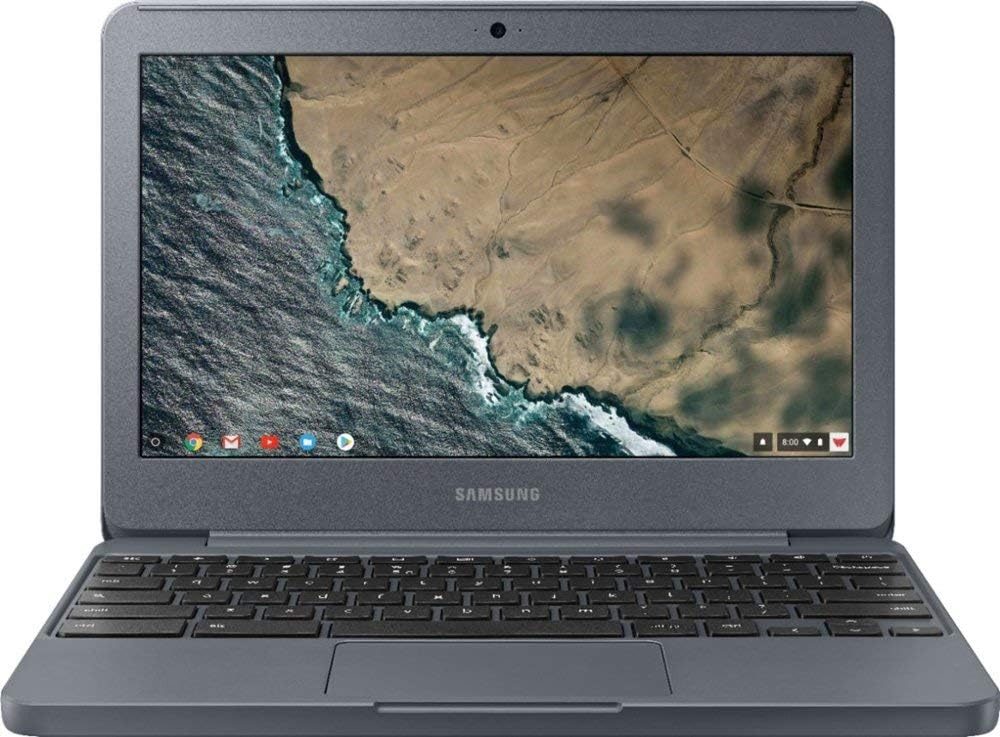 Samsung Chromebook XE501C13-K01US – Intel Celeron N3060 Dual-Core / 2GB RAM / 16GB eMMC / 11.6" HD – Gray – Excellent Minor dent (Refurbished)