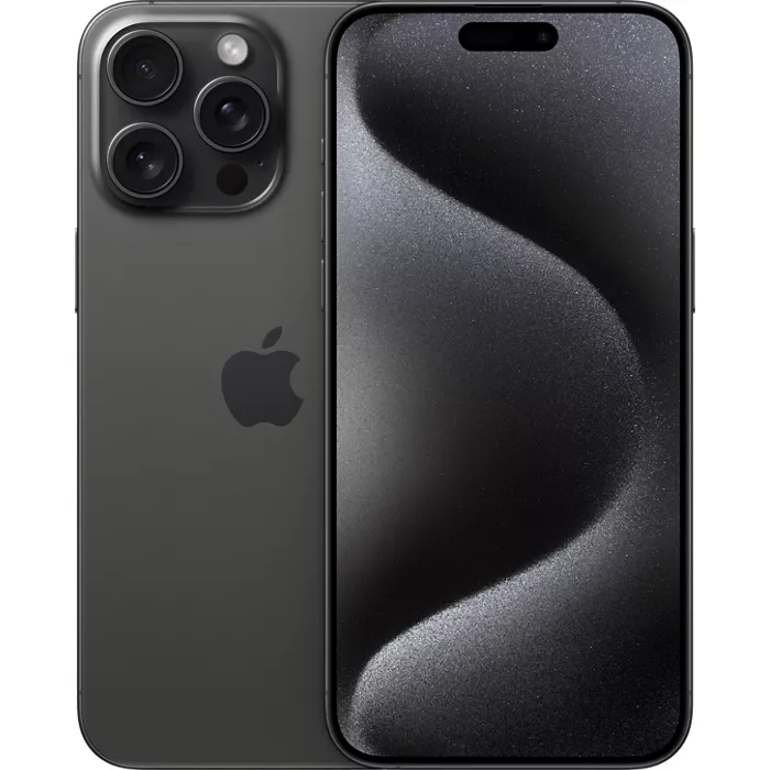 iPhone 15 Pro Max 256GB Dual SIM Black Titanium A Grade above 80% Battery Health( Refurbished )