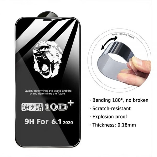 [M0720100001] iPhone 12/12 Pro Pliable and Strong Tempered Glass Screen Protector (Gorilla) Without Package 