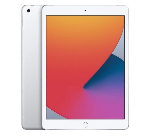 [T0010010641] iPad 8th Gen 10.2" Cellular + Wi-Fi 128GB Silver A2429 Excellent Grade above 80% Battery Health(Refurbished)