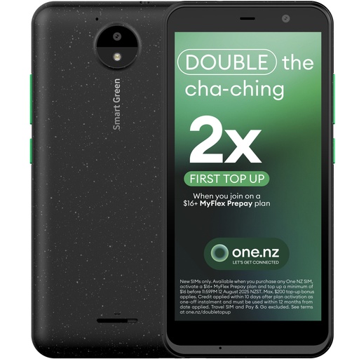 [M1190010001] One NZ Smart Green Smartphone 16GB Black – Brand New Sealed (Unlocked to All Networks)