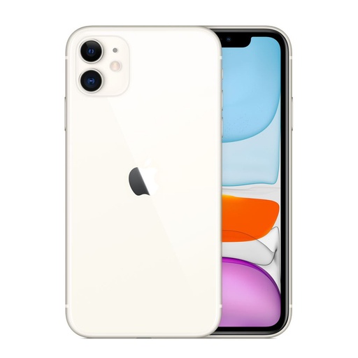 [M0010010946] iPhone 11 64GB Sim+eSim White A Grade 100% Battery Health( Used ) - Face ID not work