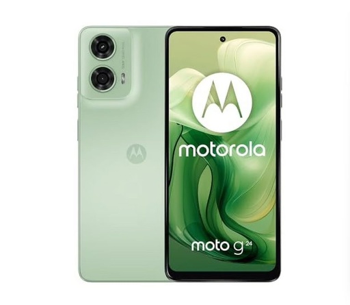[M0680010002] Motorola G24 DS 128GB with 4GB RAM Ice Green – A Grade (Refurbished)