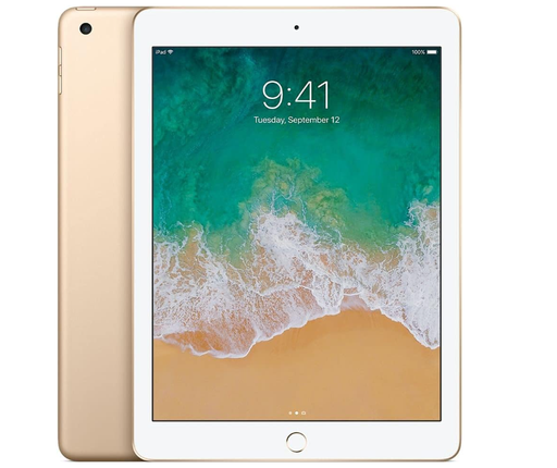 [T0010010824] iPad 5th Gen 9.7" Wi-Fi Only 128GB Gold A1822 A Grade above 80% Battery Health( Refurbished )