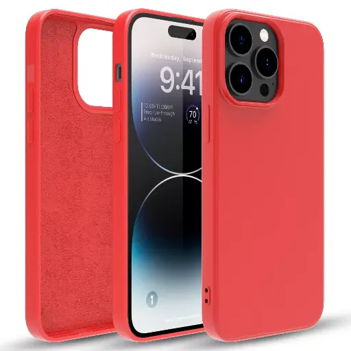 [M0860090060] Silicone phone case without ring for Samsung NOTE 10+ RED