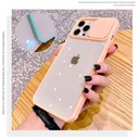 iPhone 6/7/8 Slide Camera Lens Protection Cover Phone Case ShockProof TPU (Case Mate) Pink Red