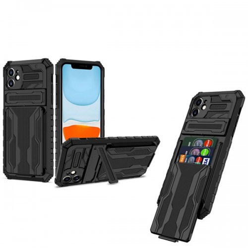[P]iPhone 12 Pro i-crystal Fashion phone case BLACK+Red