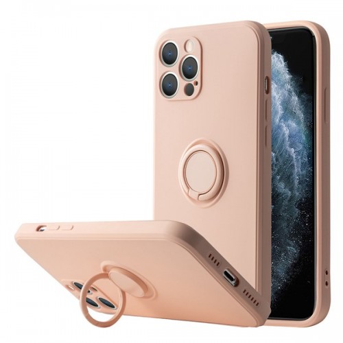 [UD01]Silicone phone case with ring for iPhone 7/8 Plus Pink