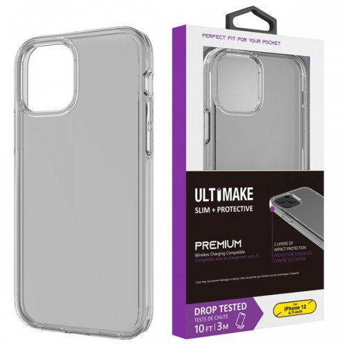 [M0650090052] iPhone XS Max Transparent ShockProof Phone Case (Ultimake) Black